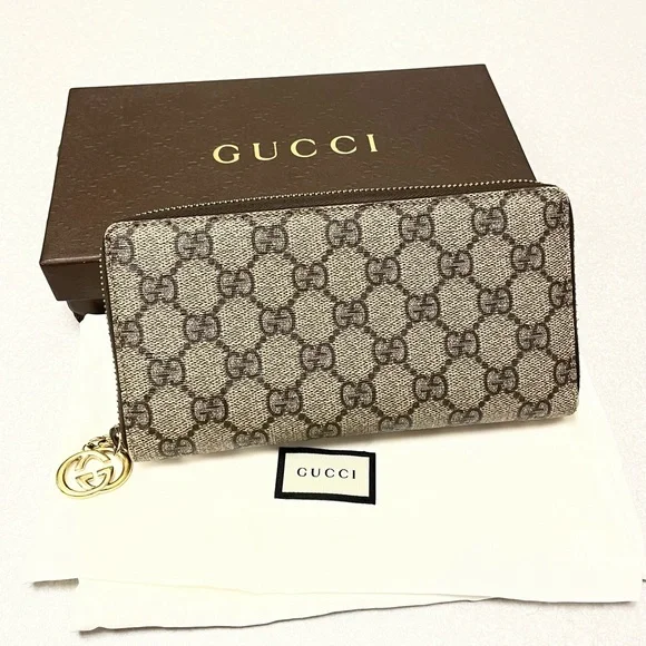 Sold‼️‼️Authentic Gucci Monogram Long Zippy Wallet💓 - Picture 3 of 17